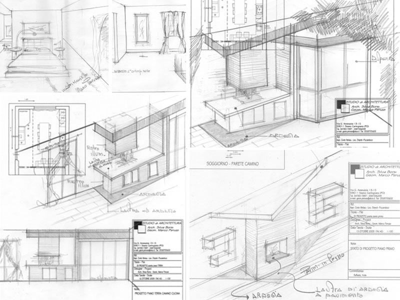 Appartamento Empoli, schizzi