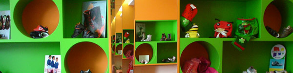 Negozio di scarpe per bambini