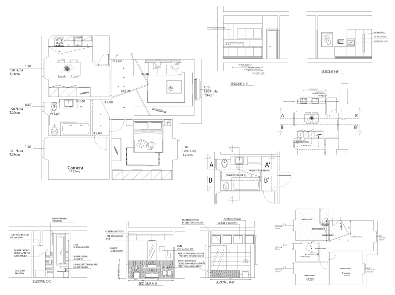 Ristrutturazione appartamento Firenze, progetto